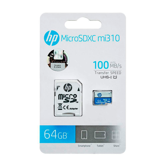 Memoria Micro Sd Hp 64 Gb Mi310 Clase 10