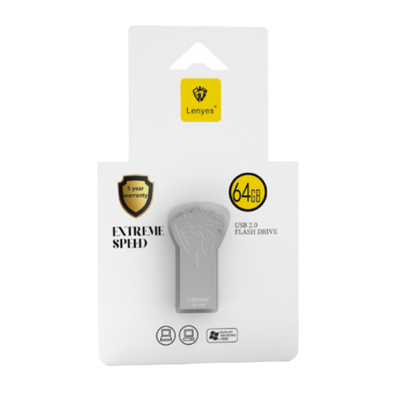 Pendrive Unidad Flash Usb 2.0 Lenyes Lion 64 Gb Gris – imagen 3