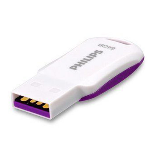 Pendrive Philips 64 GB Usb 2.0 Wee Blanco