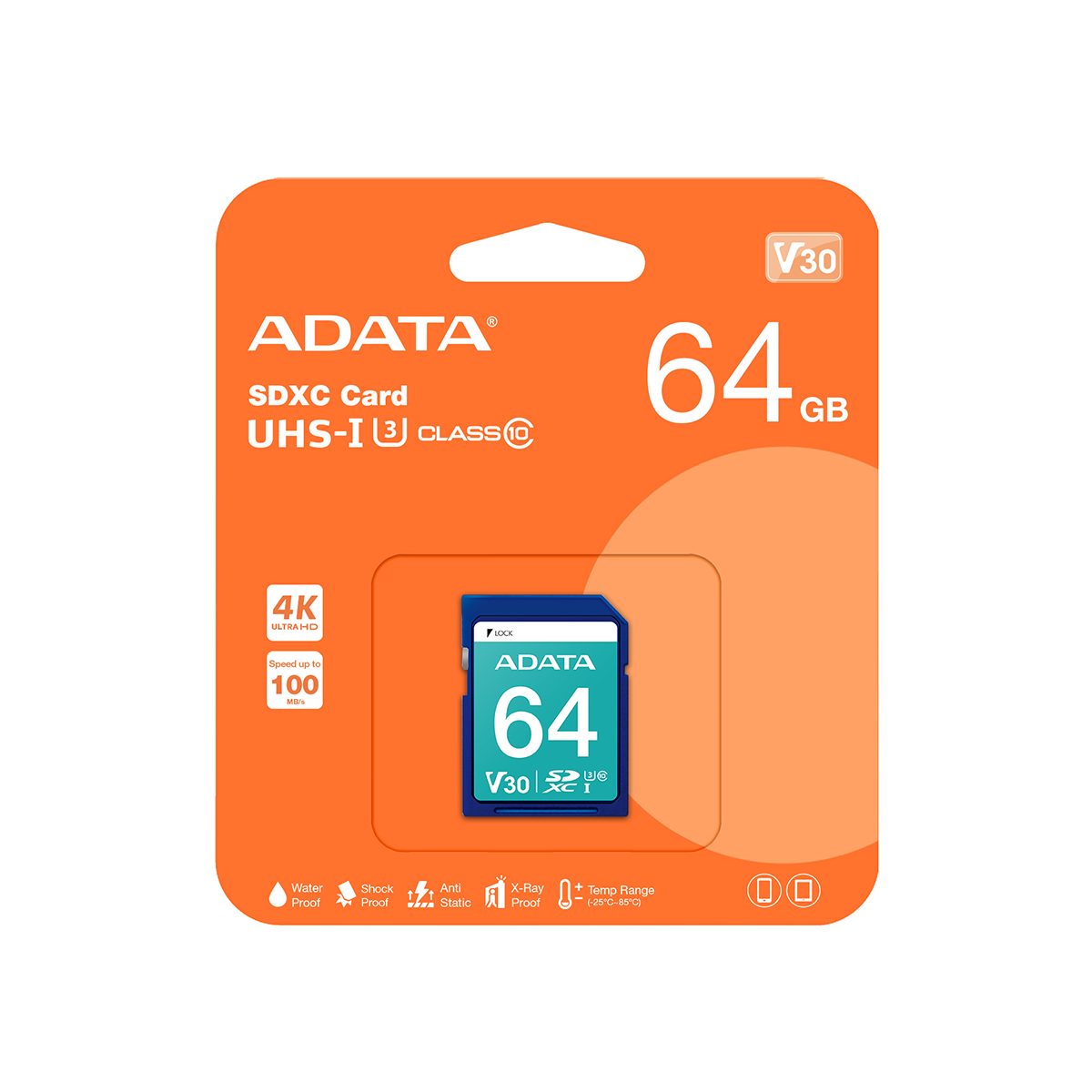 Memoria Sd Adata 64 Gb V30S Premier Pro SDXC UHS-I U3