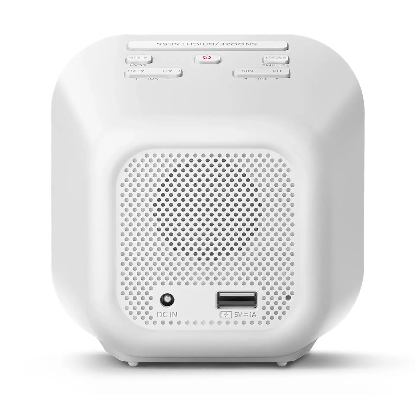 Radio Reloj Despertador Philips Fm TAR4406 Espejo Blanco – imagen 2