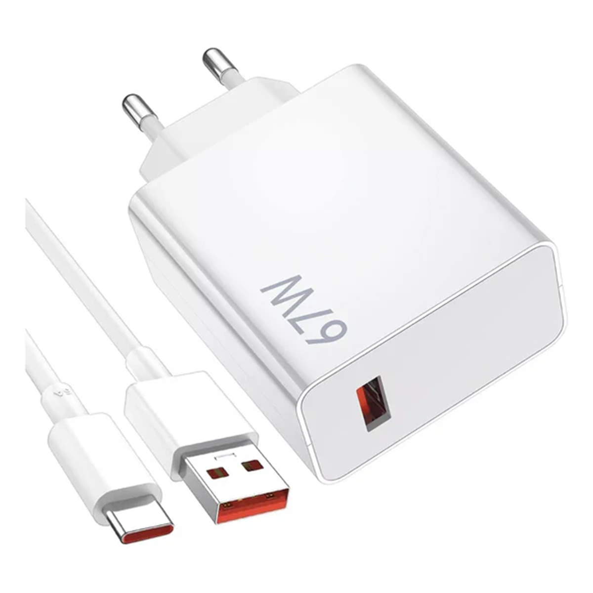 Cargador Carga Rapida Xiaomi Mi 67w MDY-12-ES + Cable Tipo C Blanco