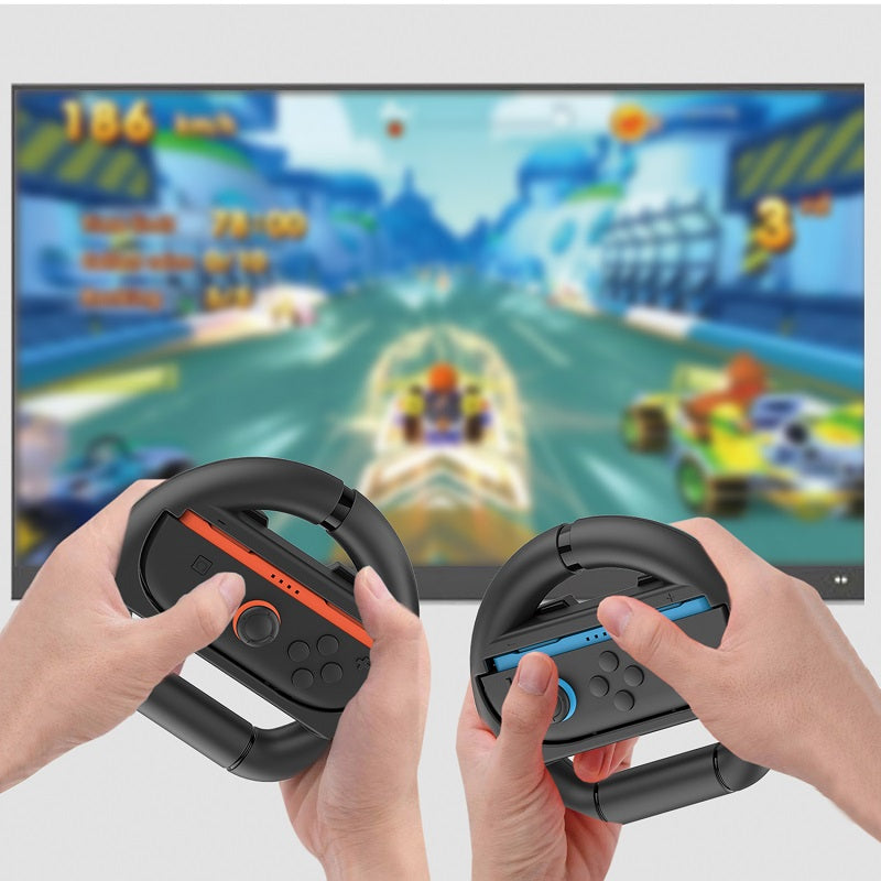 2 Pack Grip Volante Ipega Pg-sw2054 Para Controles Ns 2 Negro – imagen 3