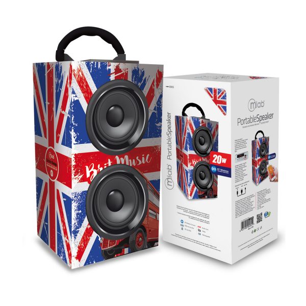 Parlante Bluetooth Microlab Skin Design 20w Britpop – imagen 2