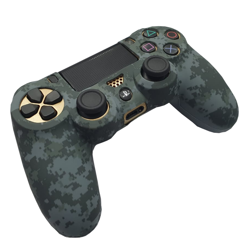 Protector Silicona Control Ps4 Camuflado M6