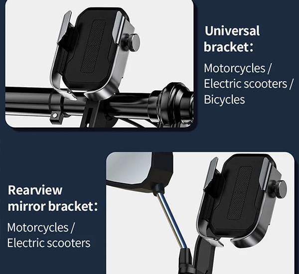 Soporte Para Moto Bicicleta Y Scooter 67mm a 80mm Armor Baseus – imagen 2