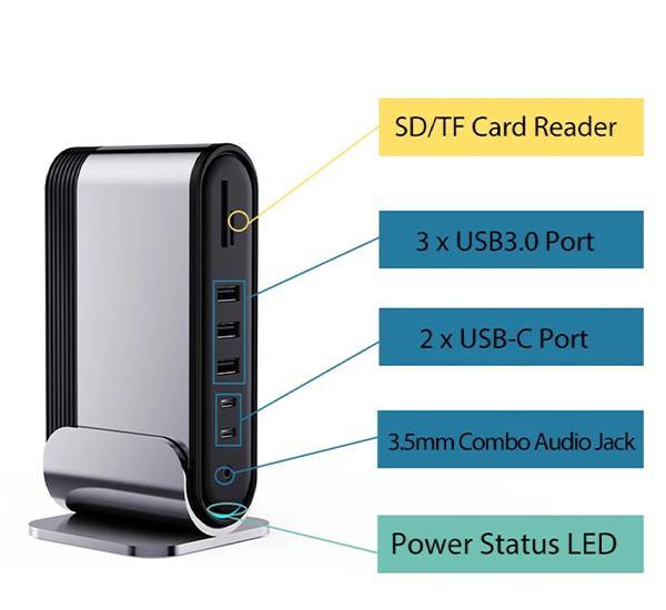Hub Multipuertos 16 en 1 Working Station 100W Mac o Notebook Baseus – imagen 6
