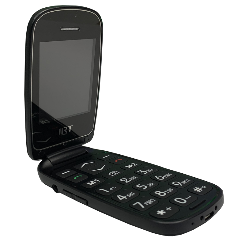 Celular Senior Adulto Mayor Irt 3G Clamshell Pantalla Negro – imagen 2