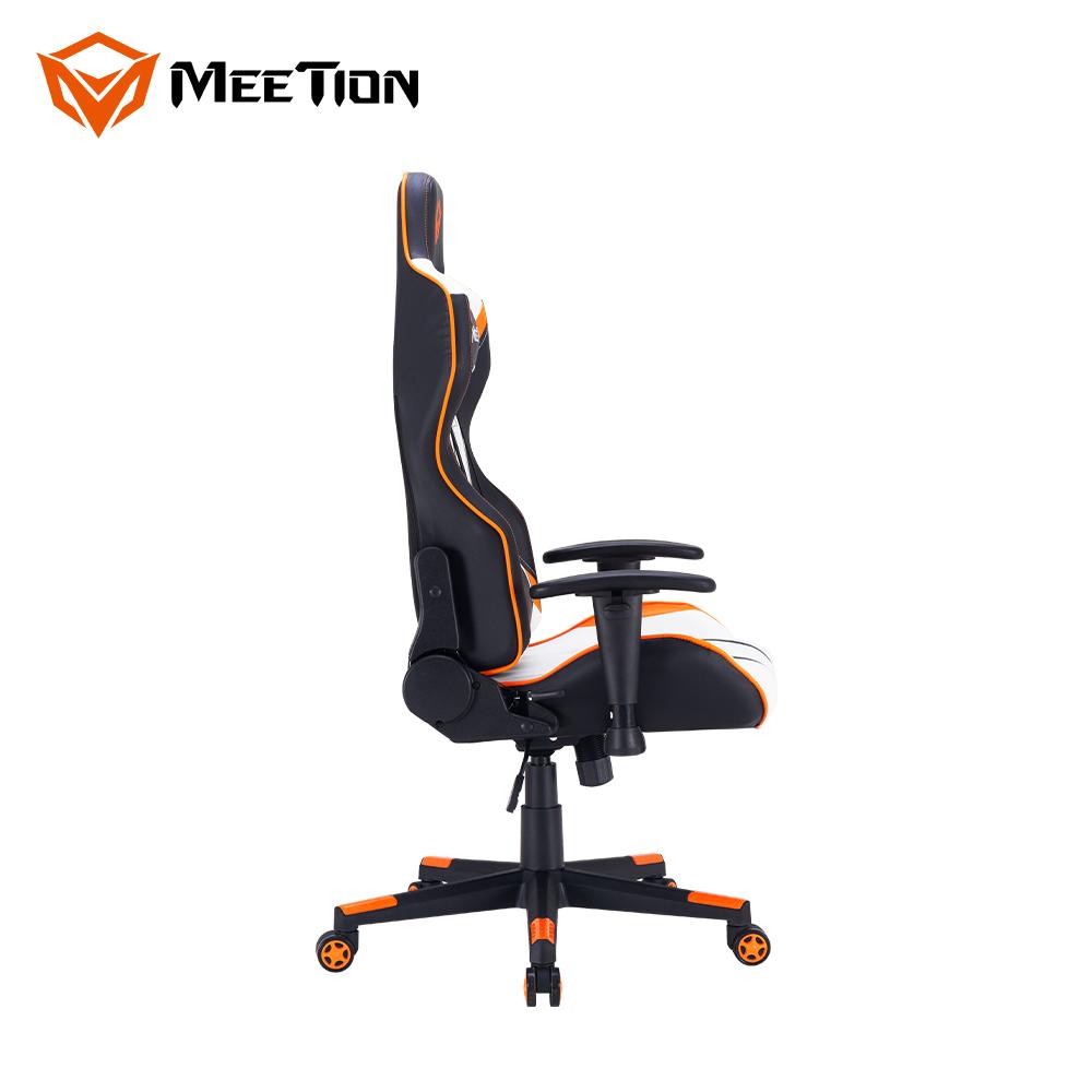 Silla Gamer Meetion CHR15 Negro Blanco Naranjo – imagen 3