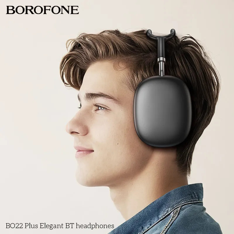 Audífonos Bluetooth Borofone Bo22 Plus Headset Gris – imagen 3