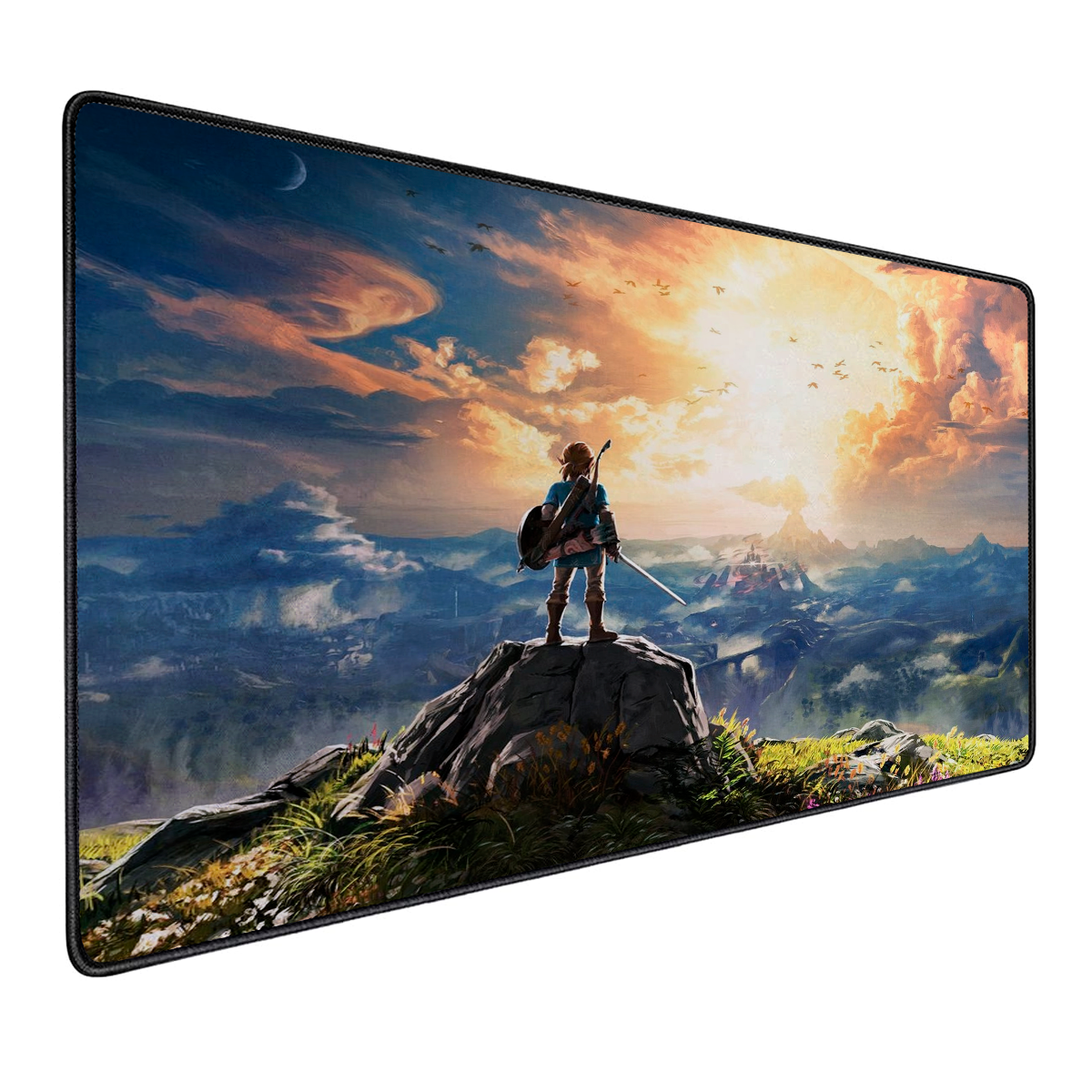 Mousepad Gamer Antideslizante 90x40 Diseño Zelda Breath Of The Wild