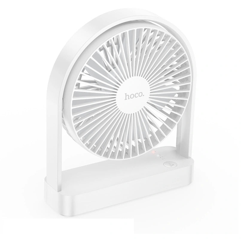 Ventilador Mini Escritorio Recargable Hoco Hx65 Blanco – imagen 4