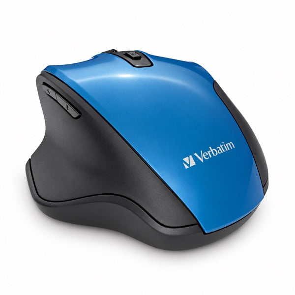Mouse Ergonómico Inalámbrico Silencioso Verbatim Blue 1600 DPI Dark Teal