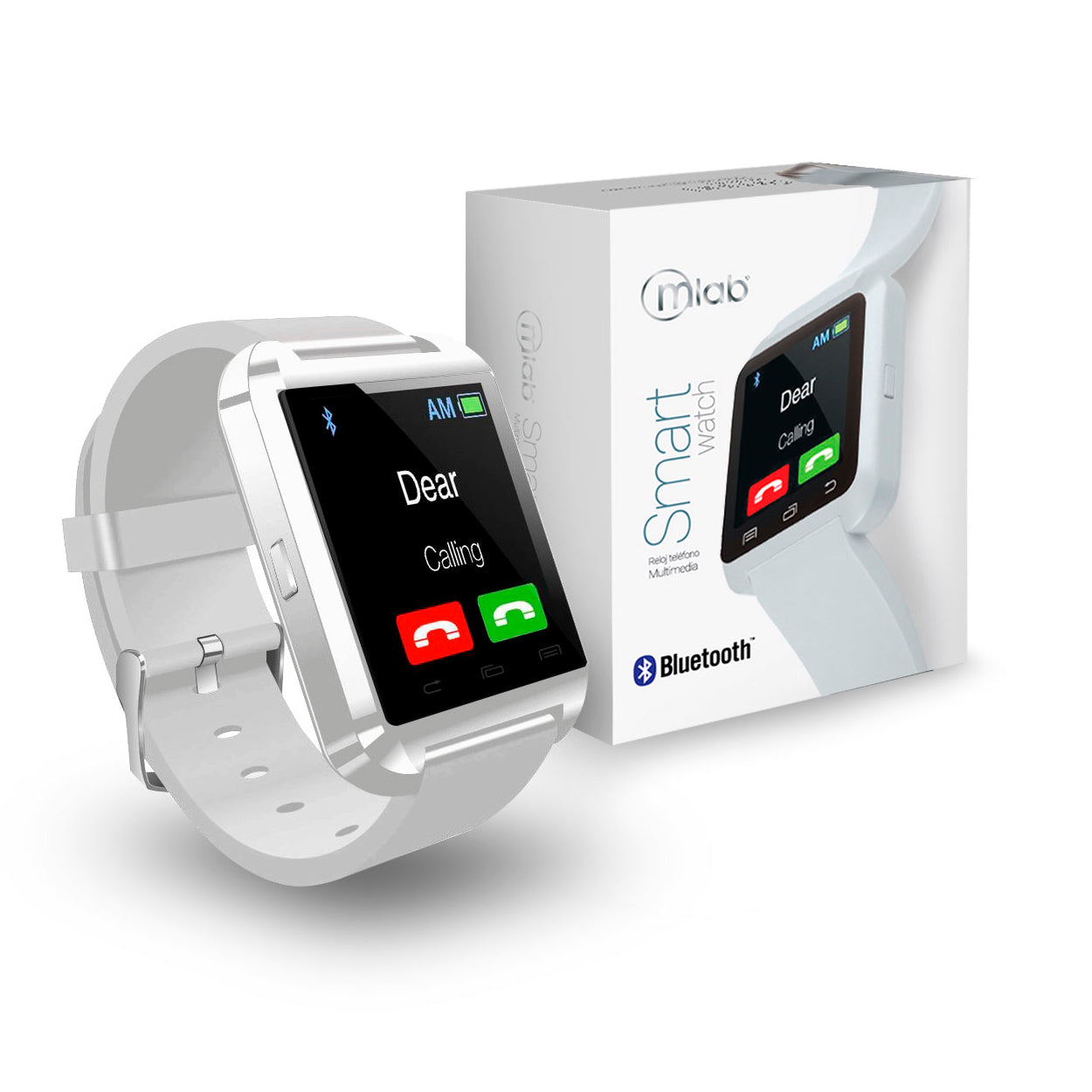 Smartwatch Microlab Bluetooth 1.5 Blanco – imagen 2