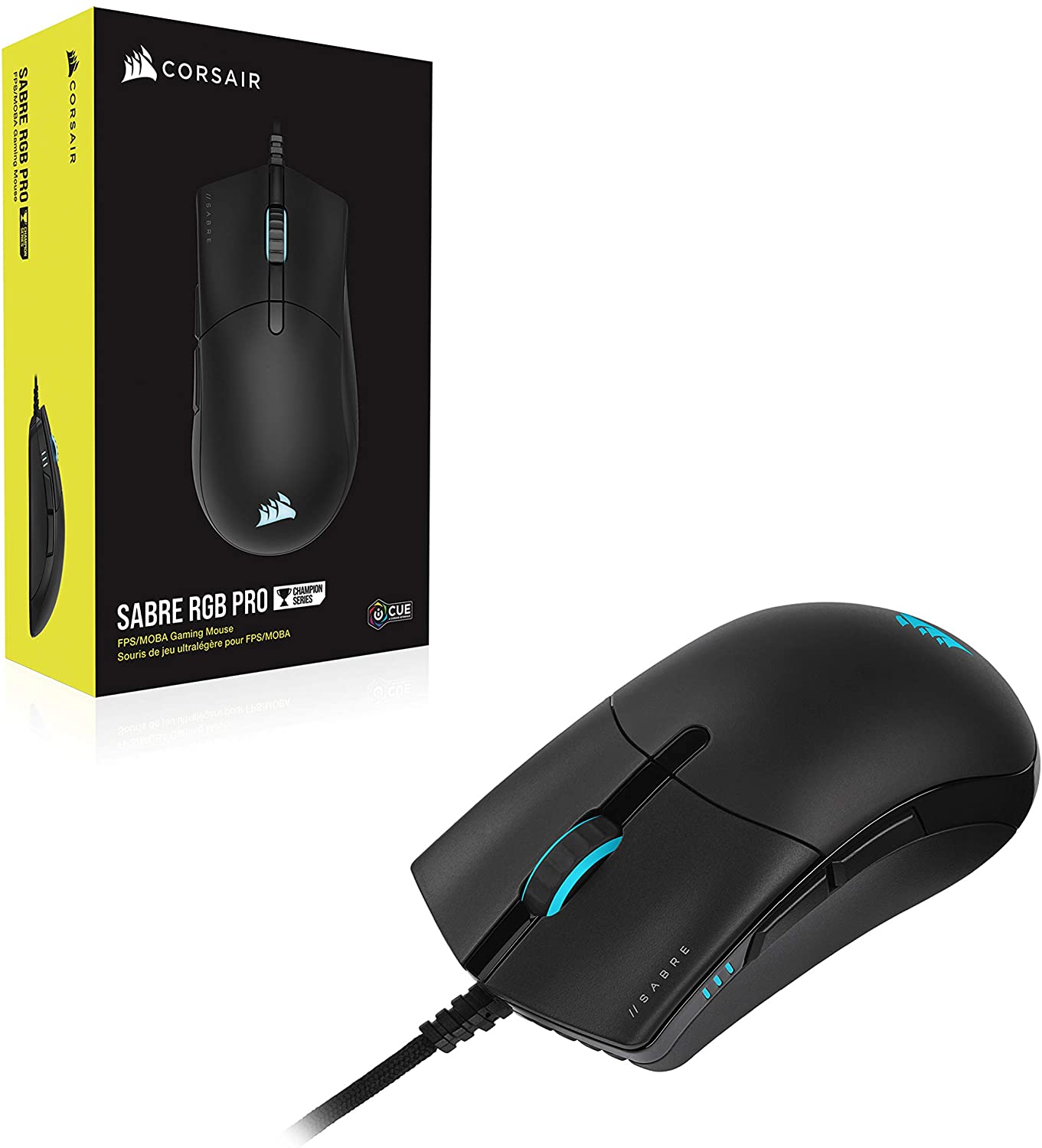 Mouse Gamer Corsair Sabre Pro Rgb 18000Dpi Negro – imagen 3