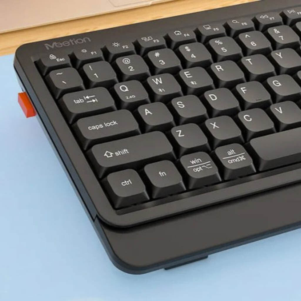 Teclado Mini Inalambrico Dual 2.4g + Bluetooth Meetion BTK500 Blanco – imagen 2