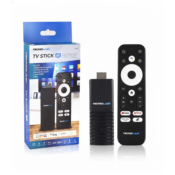 Tv Stick 4K Android 16 Gb Wifi Tecnolab TL708 Plus Negro – imagen 3