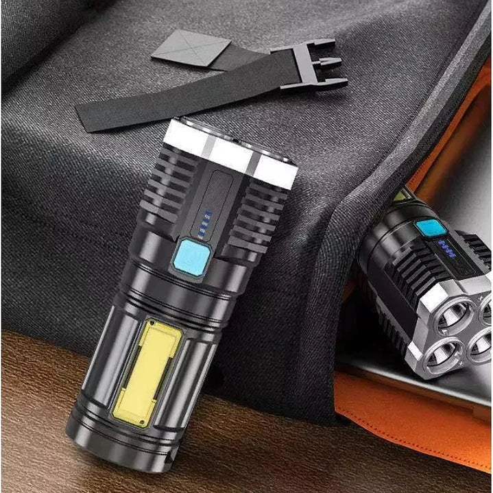 Linterna Tecnolab TL544 De Mano 4+1 Led Color Negro – imagen 4