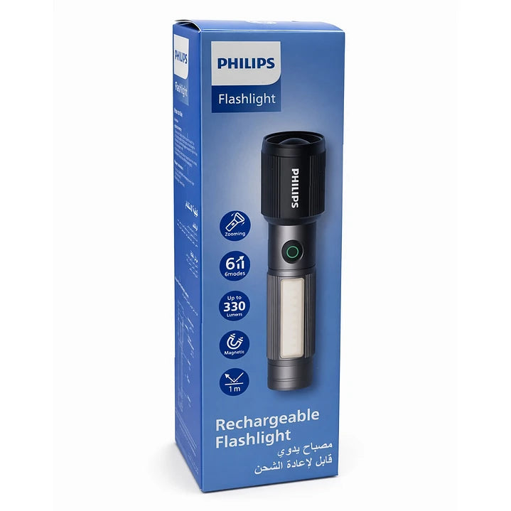 Linterna Recargable Philips 7w Tipo C 330lm SFL2153/56 Gris – imagen 2