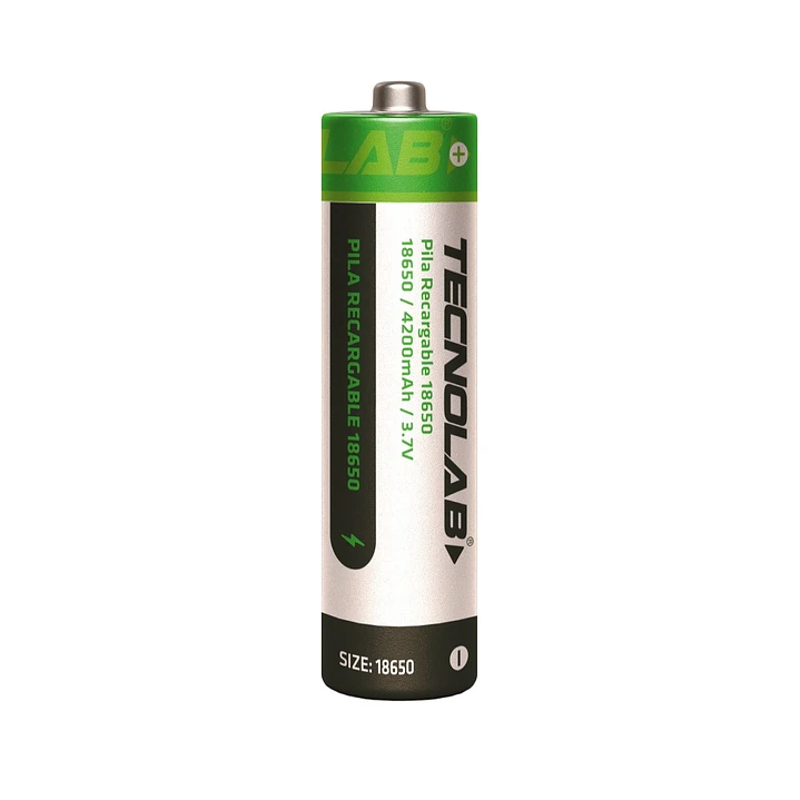 Batería Recargable 18650 3.7v Litio Tecnolab 4200mha Blanco – imagen 2