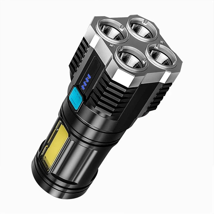 Linterna Tecnolab TL544 De Mano 4+1 Led Color Negro