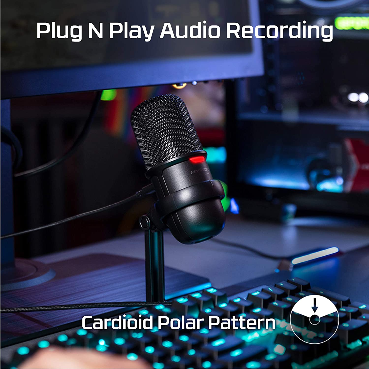 Kit Streaming Gamer Hyperx Cloud Core 7.1 + SoloCast Negro – imagen 5