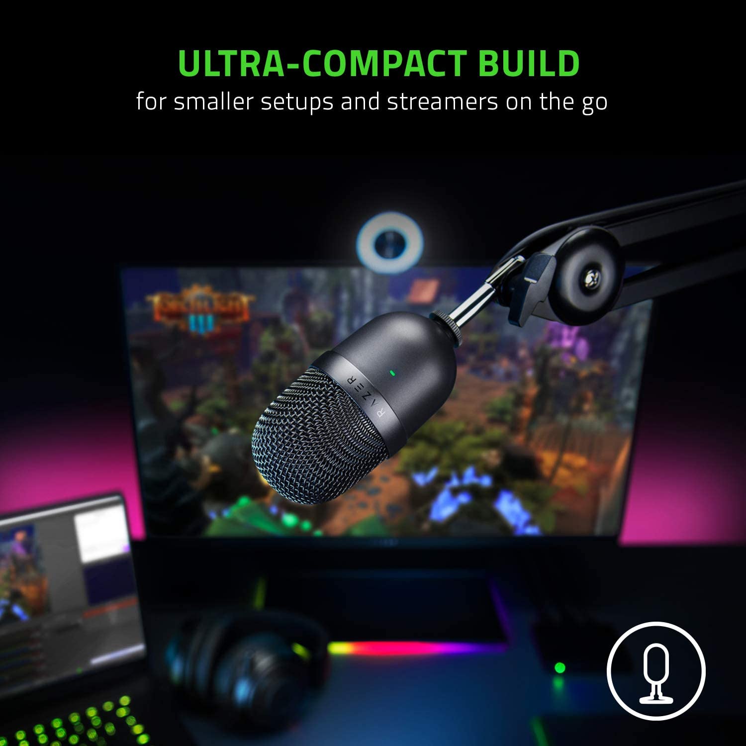 Micrófono Streamer Razer Seiren Mini Negro – imagen 3