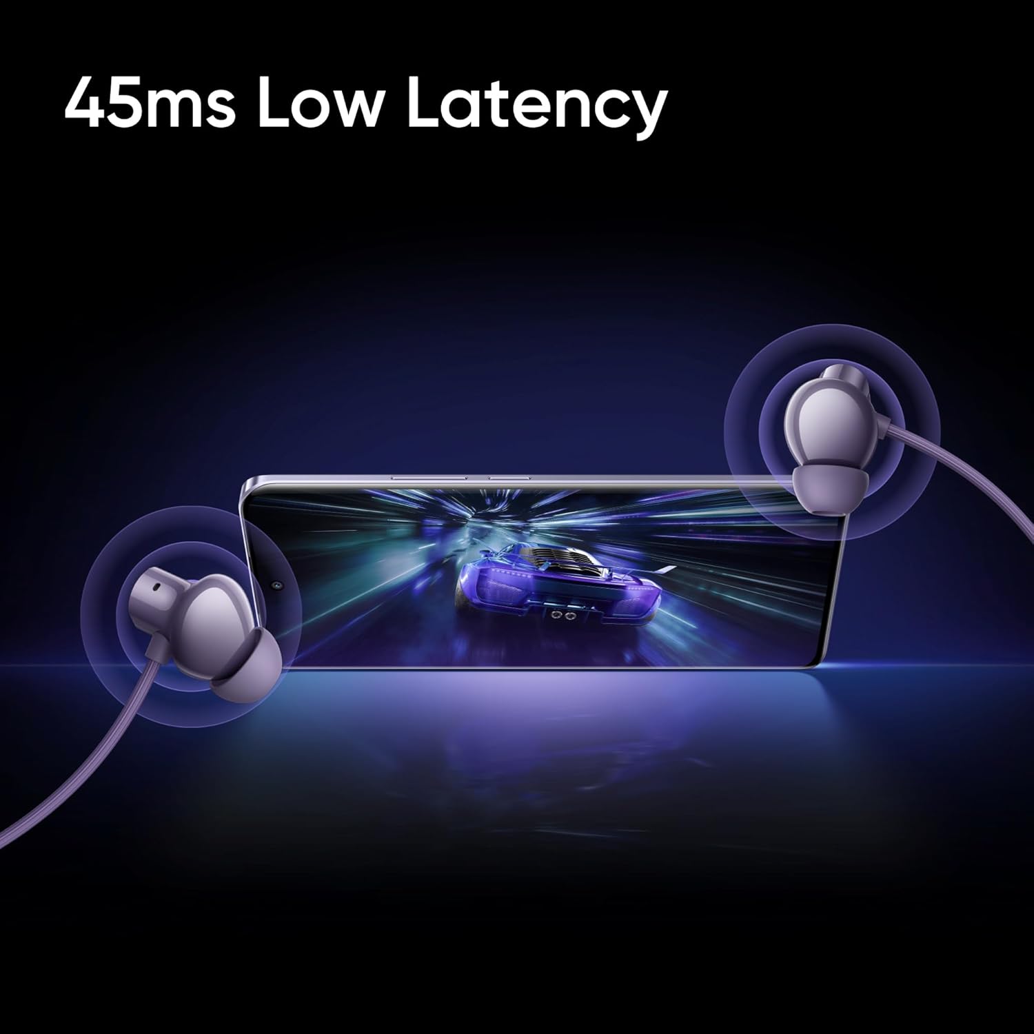 Audífonos In Ear Bluetooth Realme 5 Anc Neckband Violeta – imagen 4