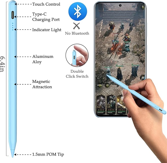 Lápiz Universal Stylus Pen Para Ios Android Windows Blanco – imagen 3
