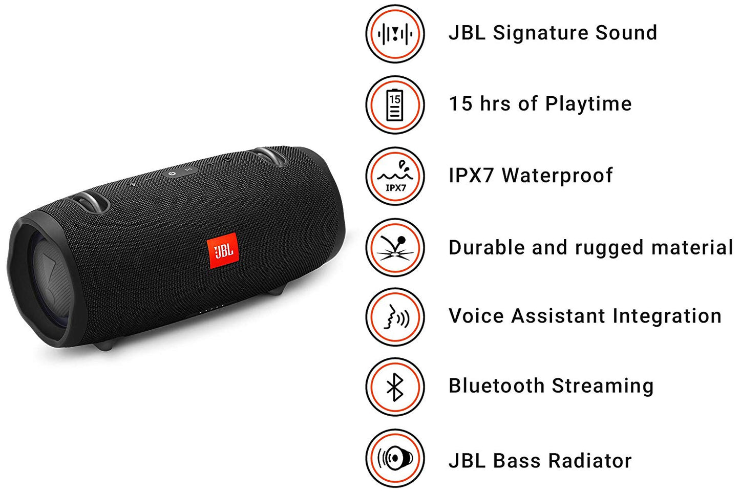 Parlante JBL Xtreme 2 Bluetooth Negro – imagen 3