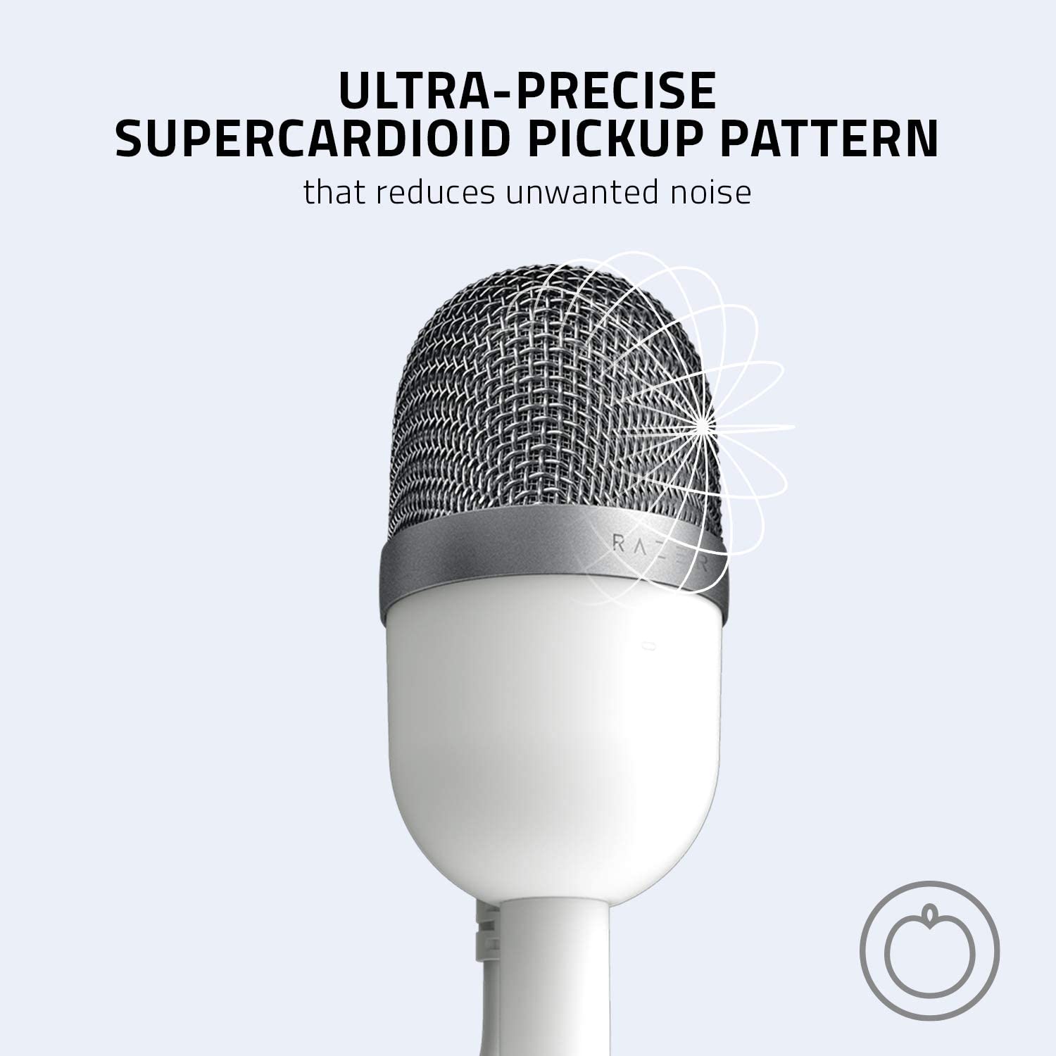 Micrófono Streamer Razer Seiren Mini Mercury Blanco – imagen 4