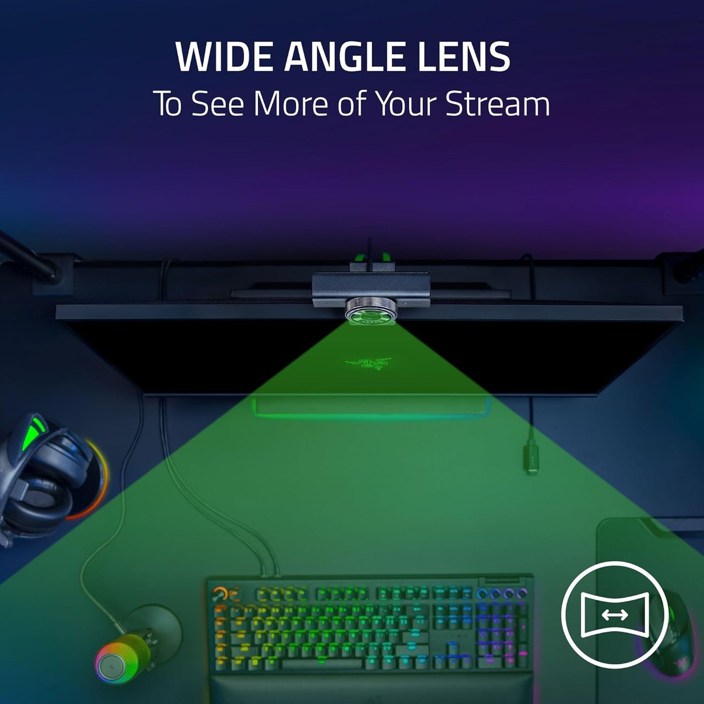 Camara Webcam Razer Kiyo V2 X Full Hd 1440p 60fps Negro – imagen 4