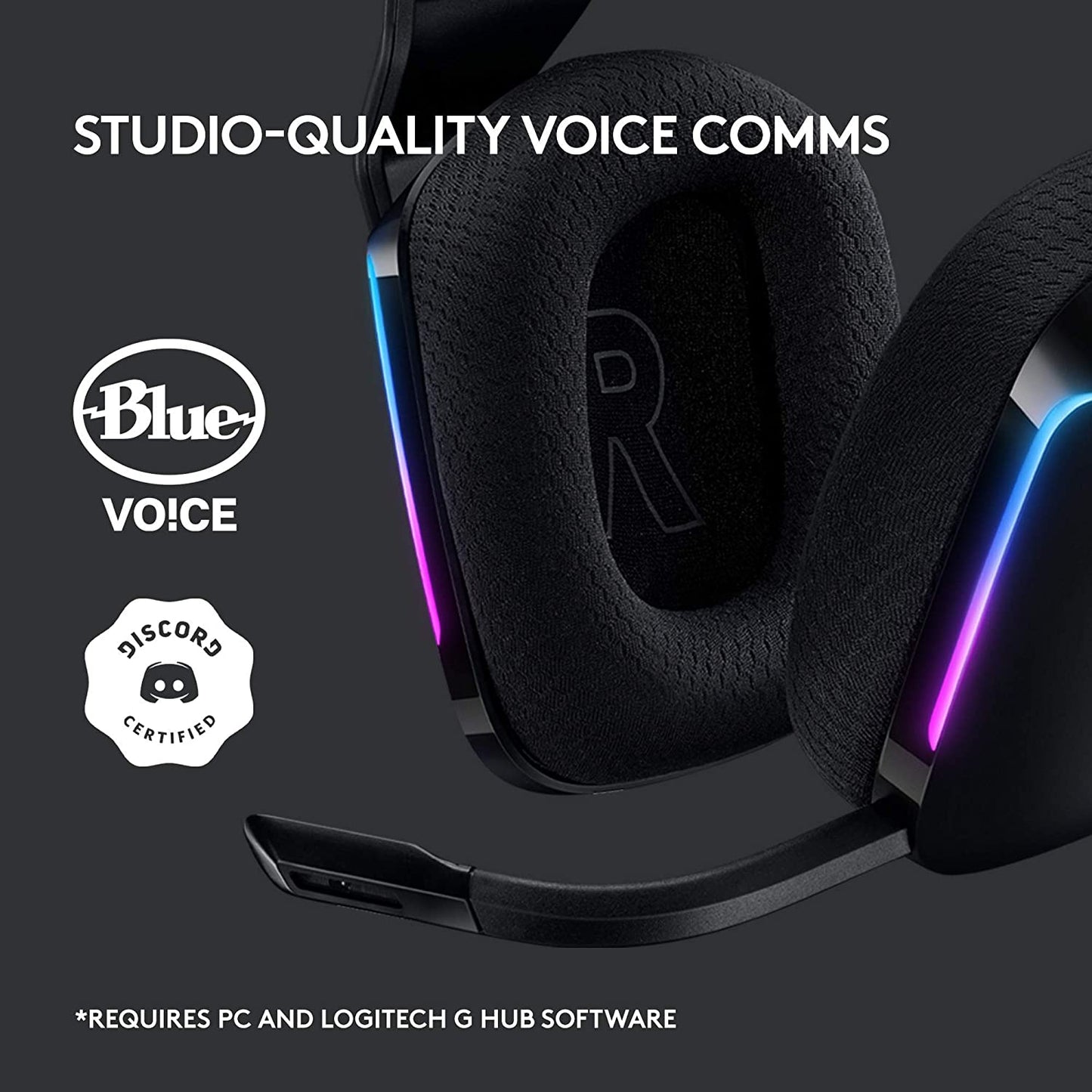 Audífonos Gamer Logitech G733 Inalámbricos Sonido 7.1 RGB Negro – imagen 2