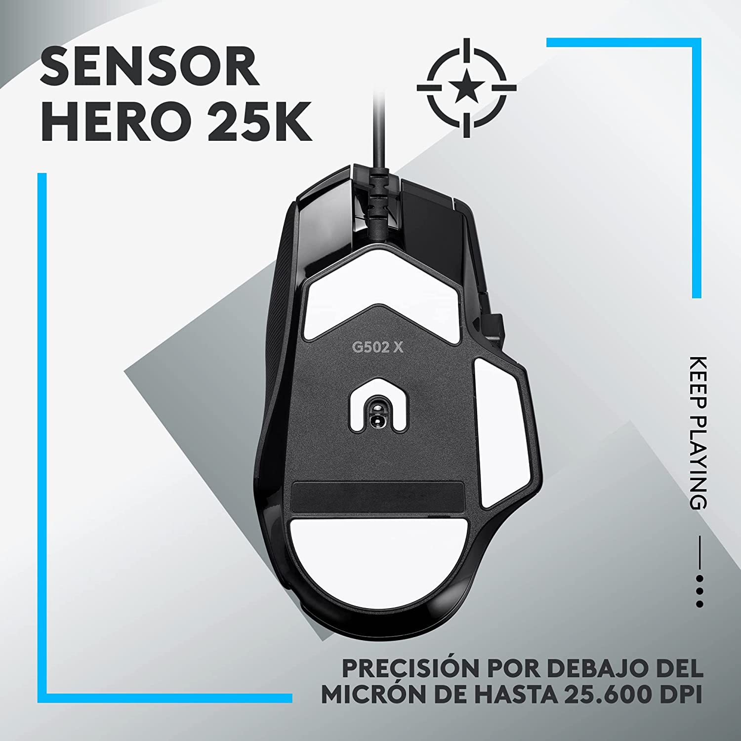 Mouse Gamer Logitech G502 X 25000dpi Negro – imagen 3