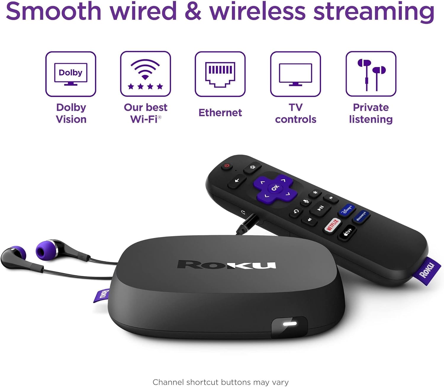 Roku Ultra Lt 4801 De Voz 4k Con 2gb Ram Color Negro – imagen 3