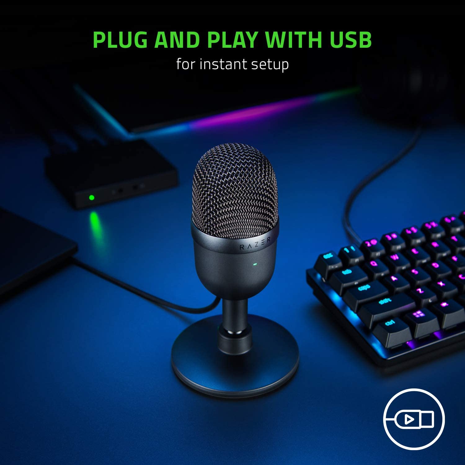 Micrófono Streamer Razer Seiren Mini Negro – imagen 2