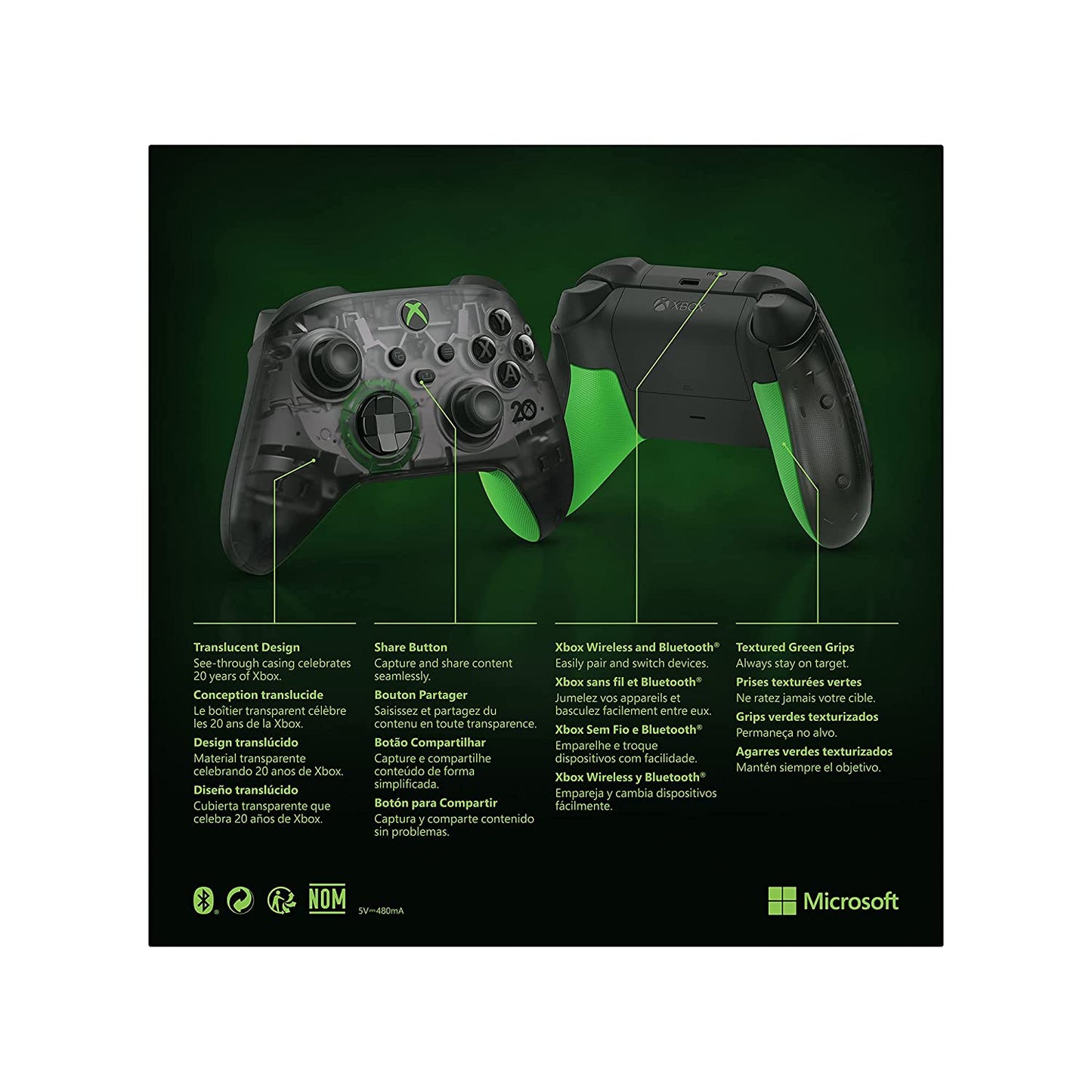Control Inalambrico Microsoft Xbox 20 Aniversario Ed Limitada – imagen 4