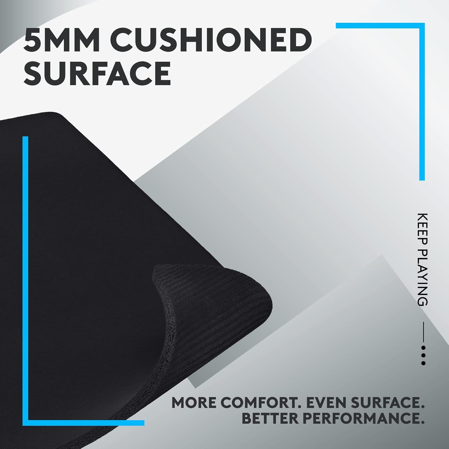 Mousepad Gamer Logitech G640 40X46cm Negro – imagen 2