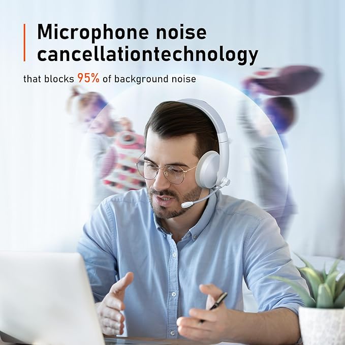 Audifono Bluetooth Con Microfono Meetion Bth002 Blanco – imagen 2