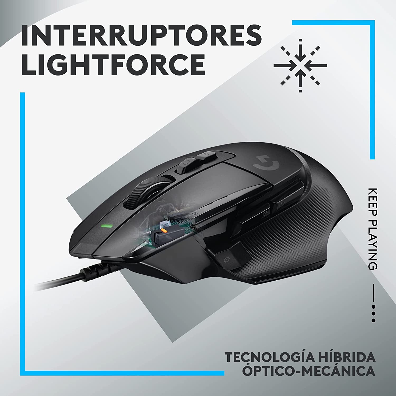 Mouse Gamer Logitech G502 X 25000dpi Negro – imagen 2
