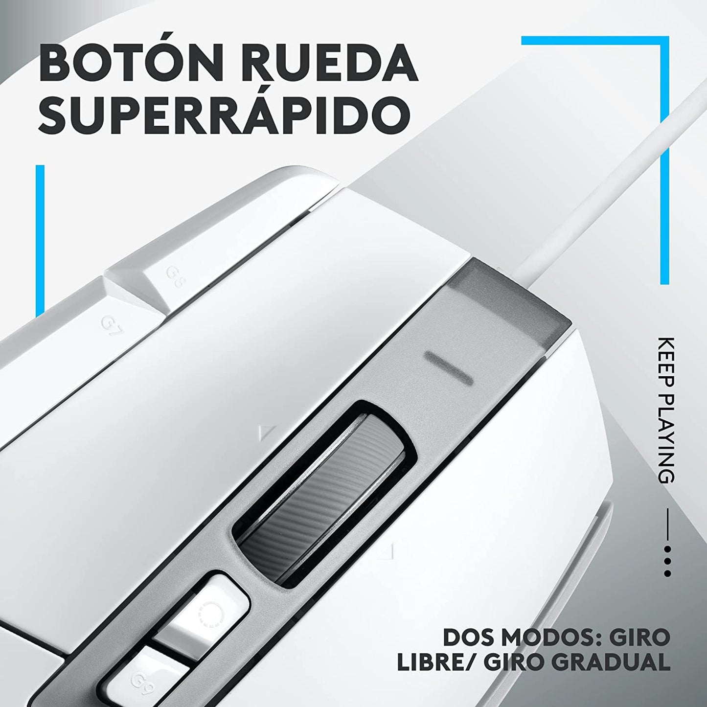 Mouse Gamer Logitech G502 X 25000dpi Blanco – imagen 2