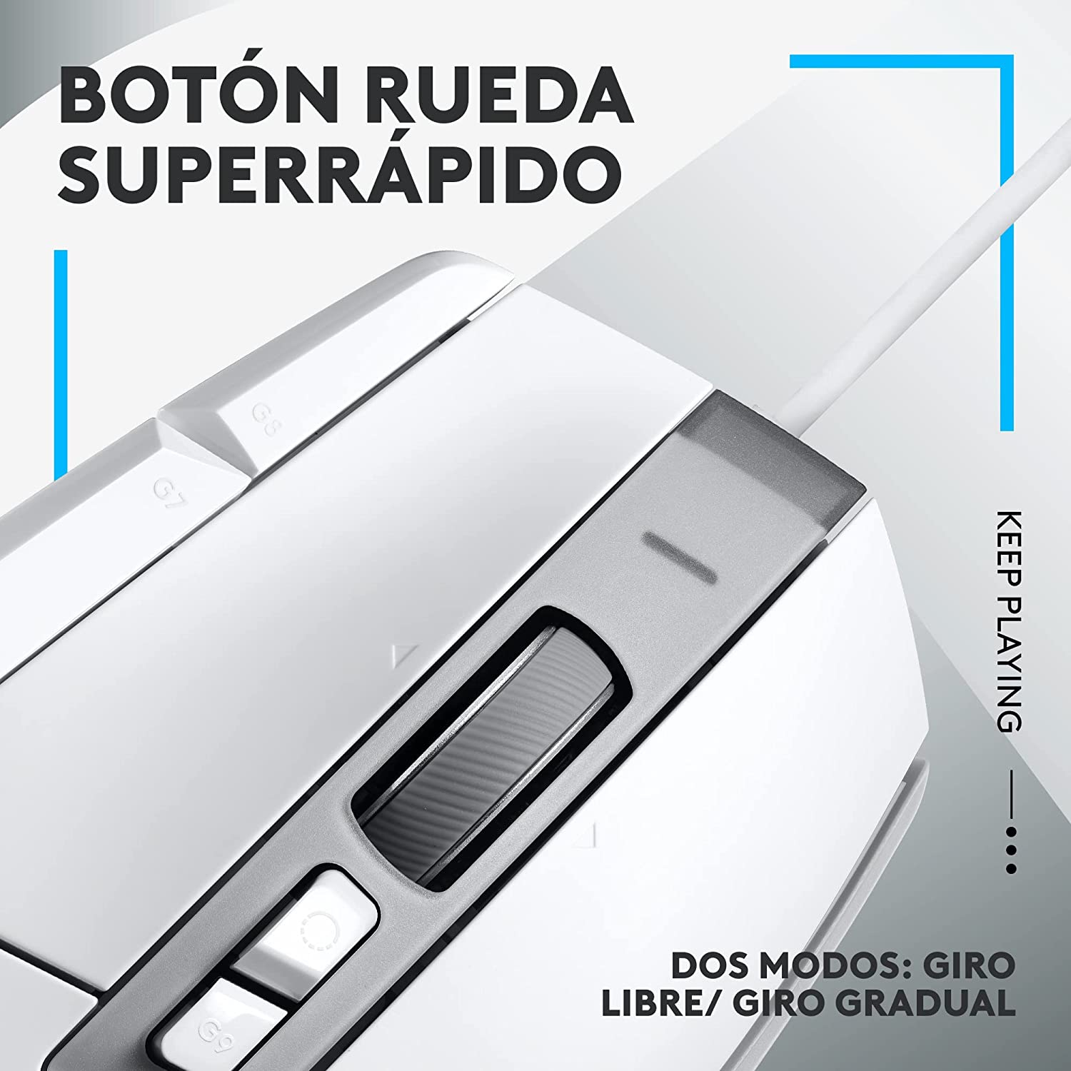 Mouse Gamer Logitech G502 X 25000dpi Blanco – imagen 2