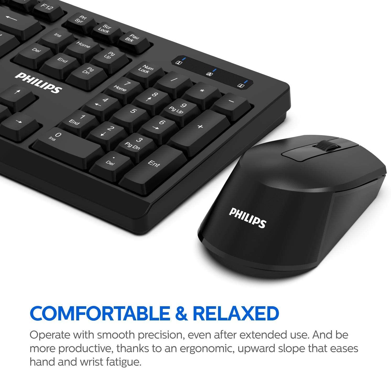 Combo Teclado + Mouse Inalámbrico C354 Philips Negro – imagen 2