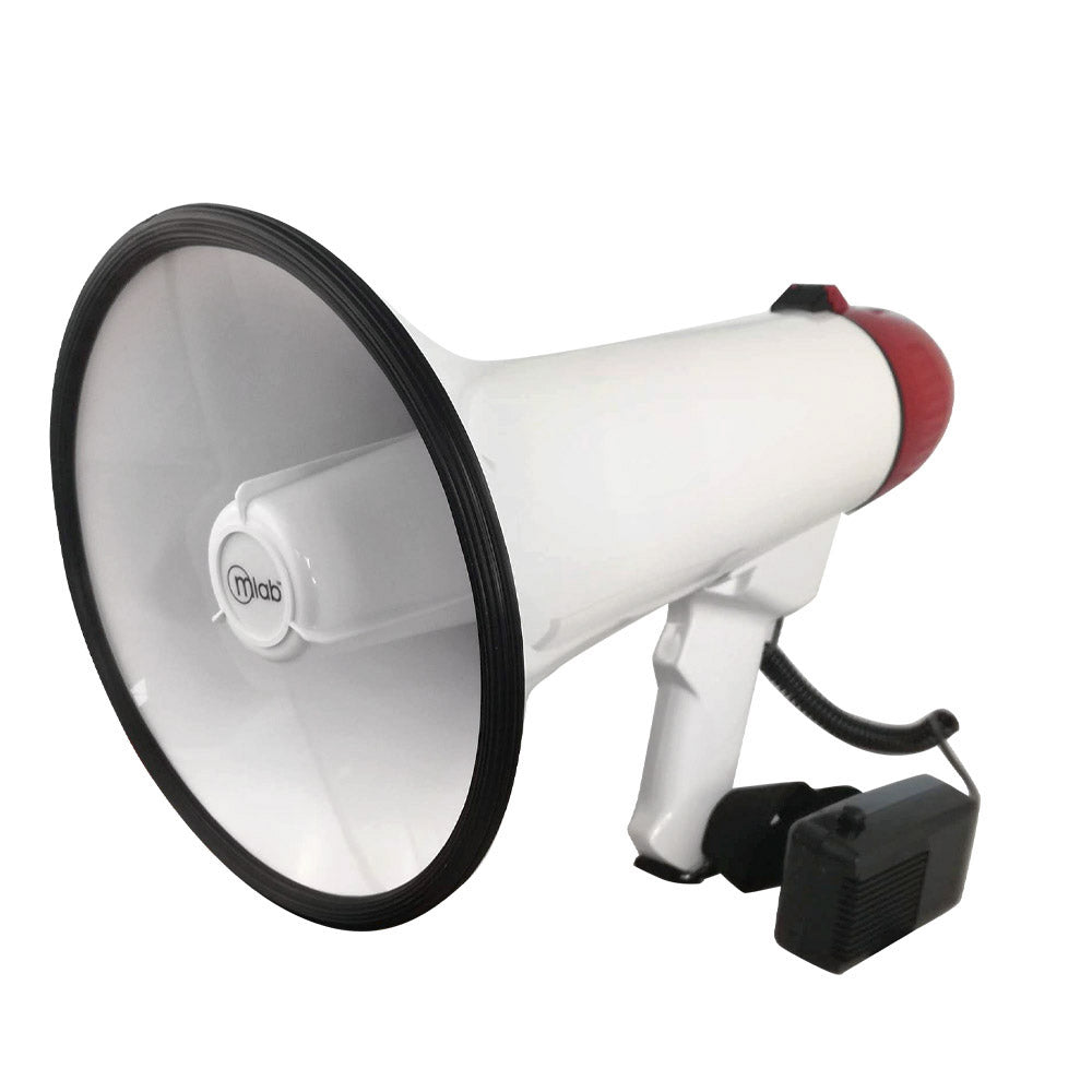 Megáfono Recargable 25w Sirena Graba Voz Recargable Blanco – imagen 2