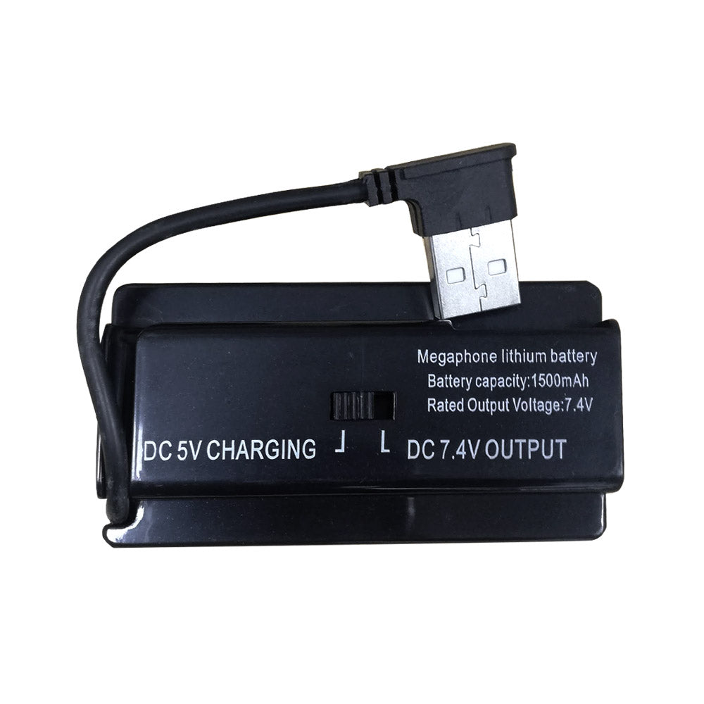 Megáfono Recargable 25w Sirena Graba Voz Recargable Blanco – imagen 6