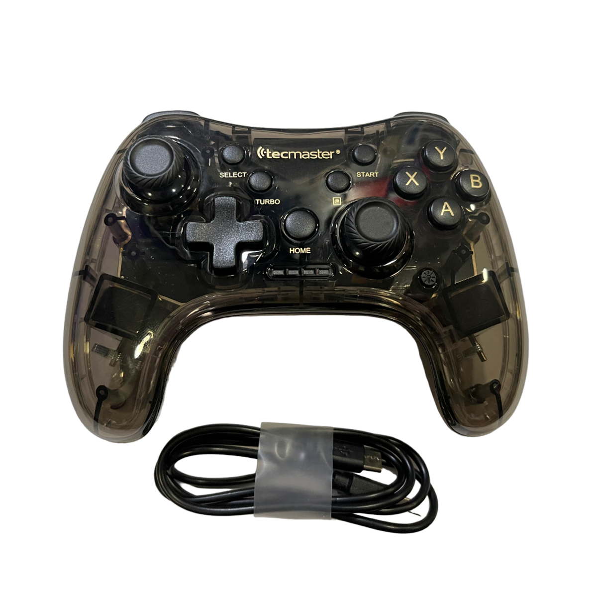 Control Gamepad Bluetooth Tecmaster Pc Rgb Transparente – imagen 5