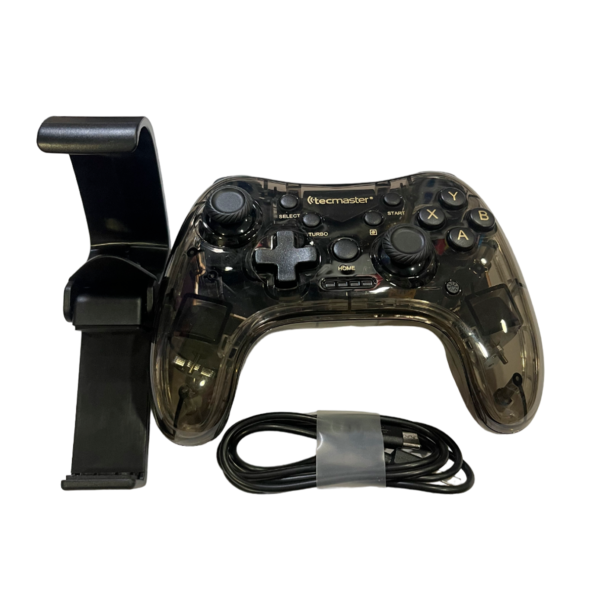 Control Gamepad Bluetooth Tecmaster Pc Rgb Transparente – imagen 4