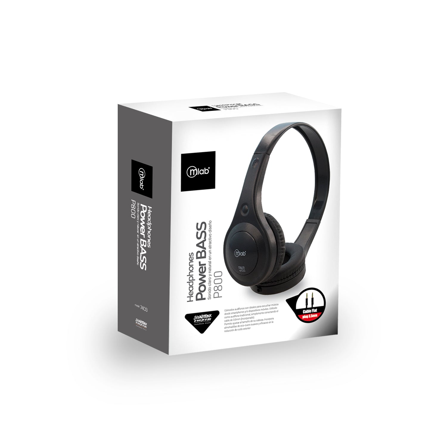 Audifonos Bluetooth Microlab Power Bass P800 Negro – imagen 2