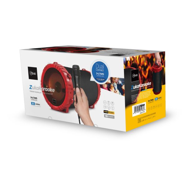 Parlante Bluetooth Karaoke Microlab Zukakaraoke 7583 Rojo – imagen 4