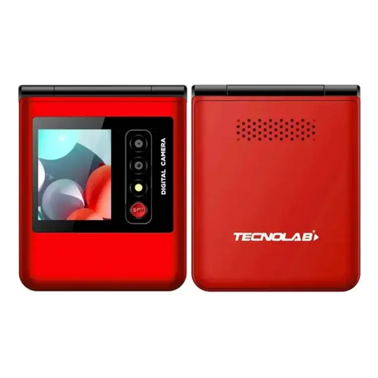 Telefono Celular Senior Adulto Mayor Tecnolab Tl709 Dual Sim Sos 4g Rojo – imagen 2